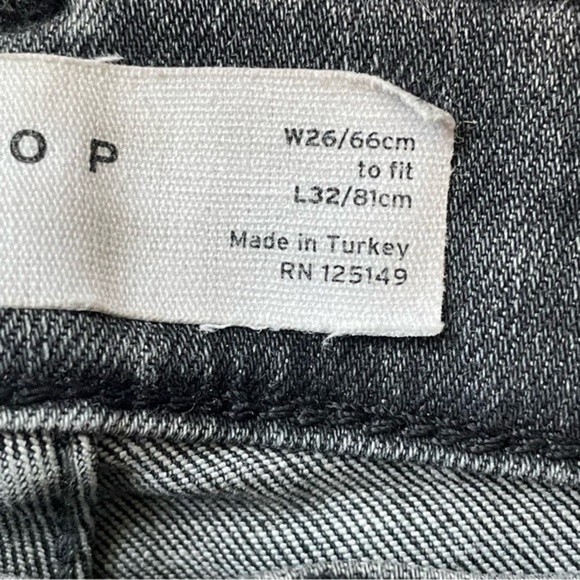 Ladies Topshop Black Jamie Jeans - Picture 9 of 11